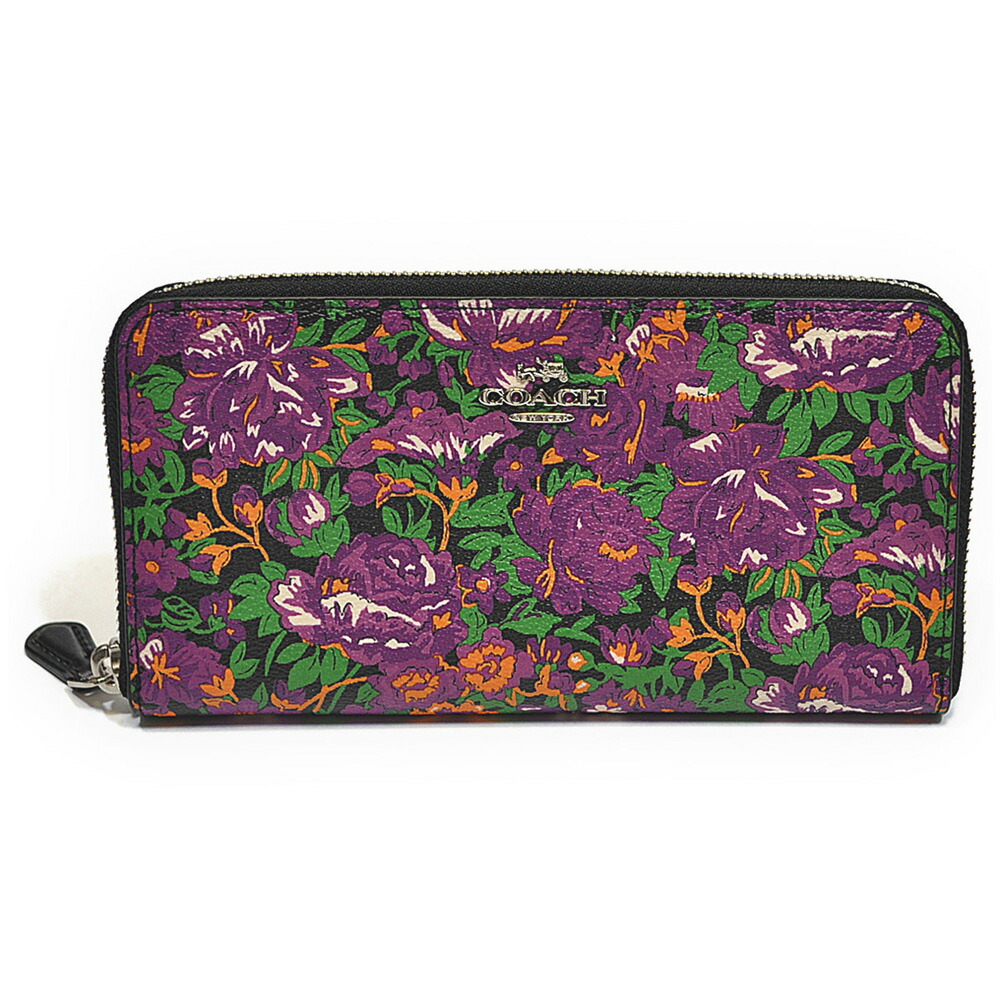 楽天市場】コーチ COACH 財布 長財布 F57966 SV/VO ローズ メドウ