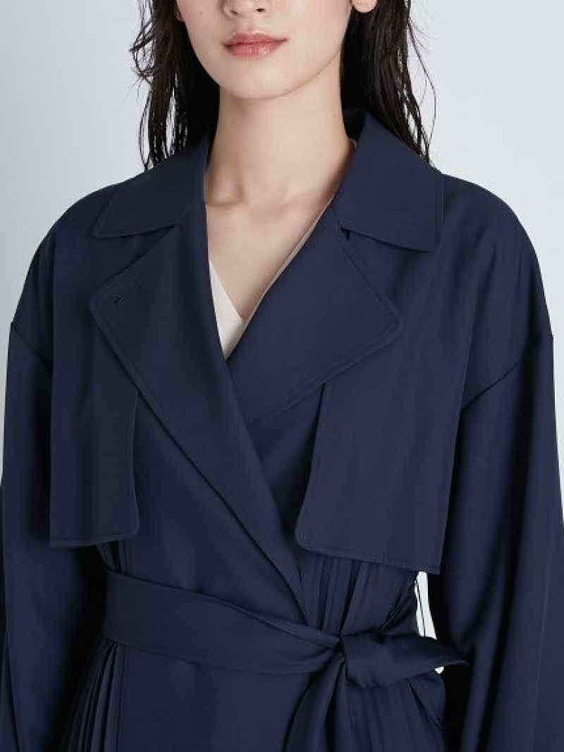 楽天市場】【SALE／50%OFF】ライナー付きプリーツトレンチコート