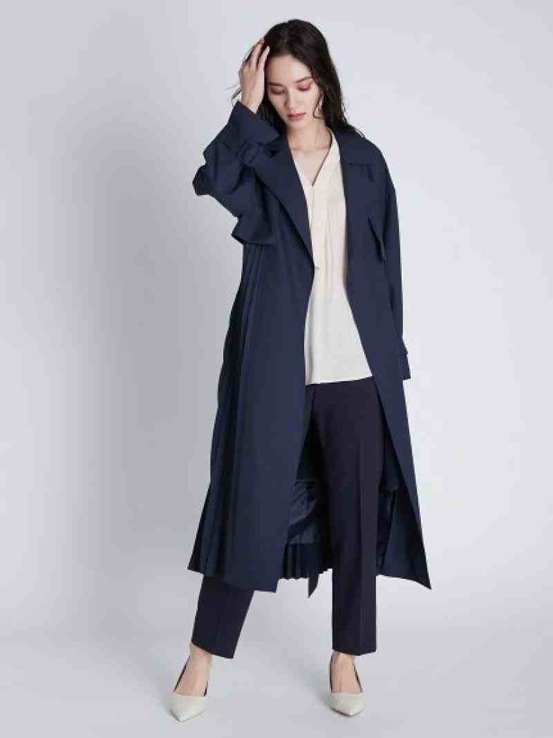 楽天市場】【SALE／50%OFF】ライナー付きプリーツトレンチコート