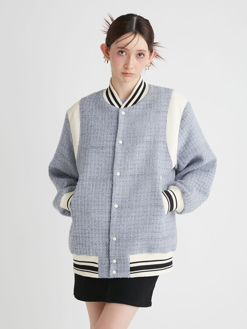 楽天市場】【SALE／20%OFF】バイカラーツイードスタジャン FURFUR