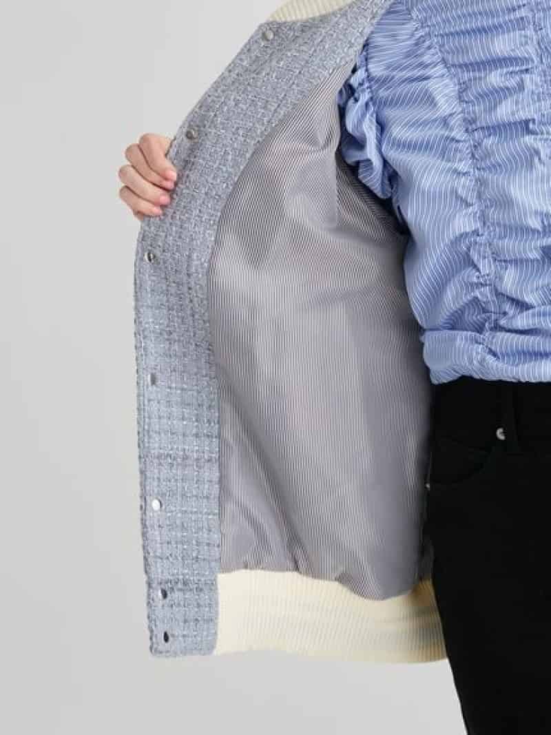 楽天市場】【SALE／20%OFF】バイカラーツイードスタジャン FURFUR