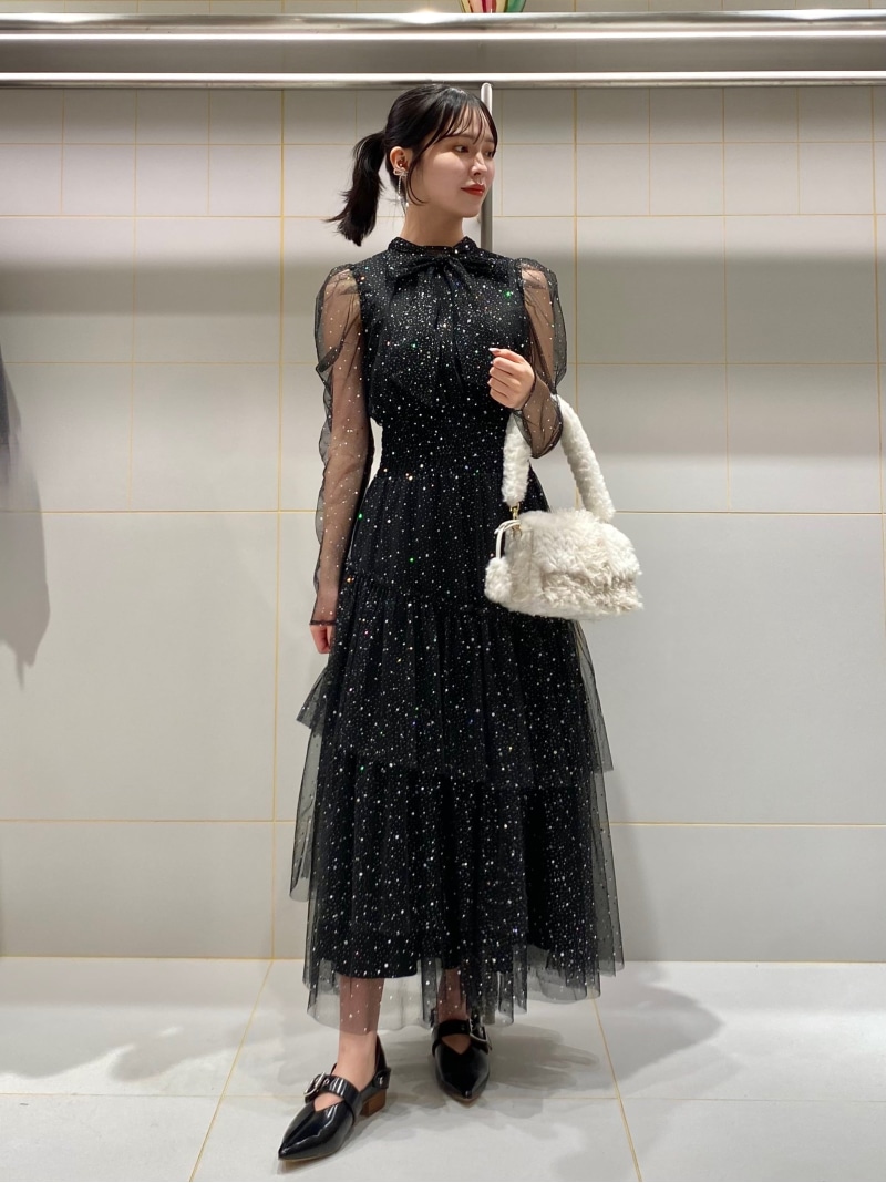 楽天市場】【限定サイズ】ラメチュールドレス FURFUR ファーファー