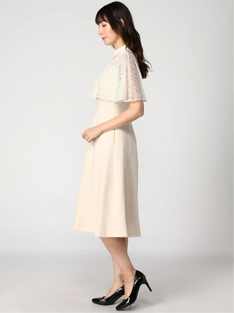 楽天市場】【SALE／45%OFF】レースコンビケープワンピース CELFORD