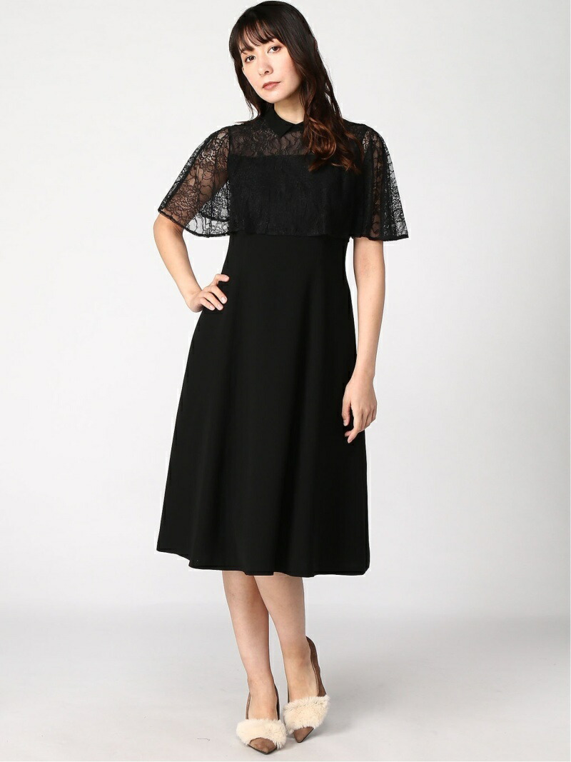 楽天市場】【SALE／45%OFF】レースコンビケープワンピース CELFORD
