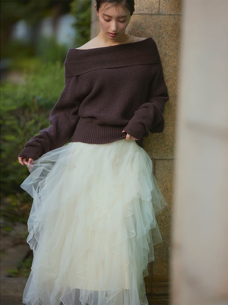 SALE／30%OFF】チュールラッフルスカート FRAY I.D フレイ アイディー
