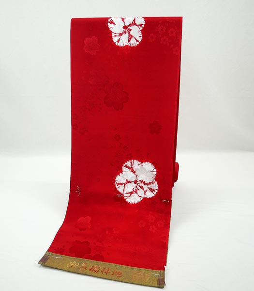 楽天市場】正絹 絞り 振袖用長襦袢 反物 j-244 送料無料 手絞り 桜 未