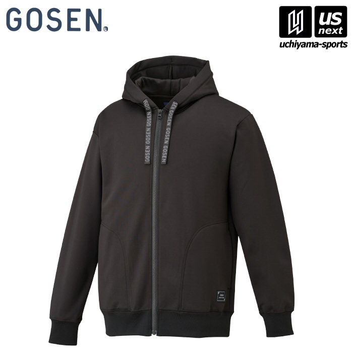 GOSEN フード付き中綿ジャケット ブラック Lサイズ GOSEN フード付き