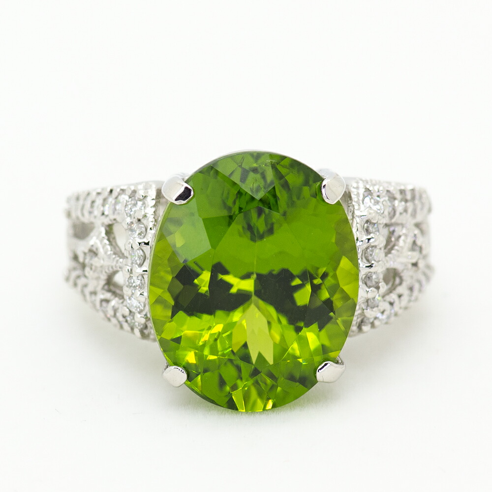 楽天市場】ペリドット リング 10ctアップ Pt950 【選べるルース5点限り