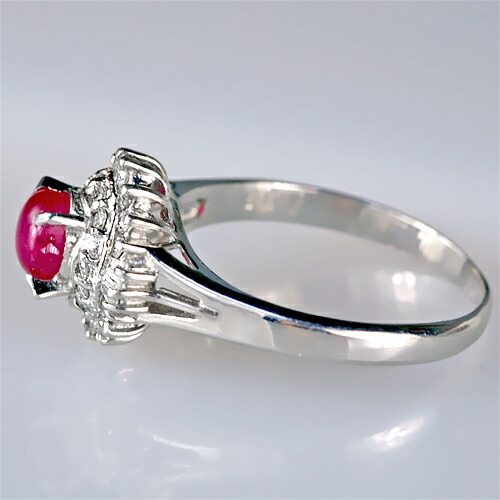 楽天市場】スタールビー リング 0.94ct Pt900 稀少宝石 : ubazakura