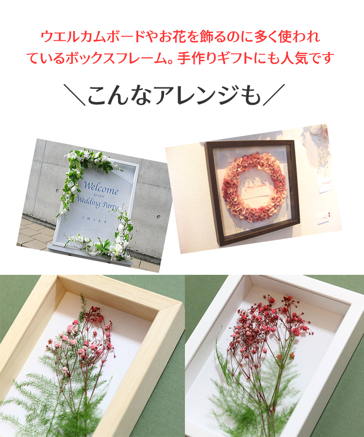 楽天市場】額縁 色紙 木製 サイン 立体額 アートボックス フレーム