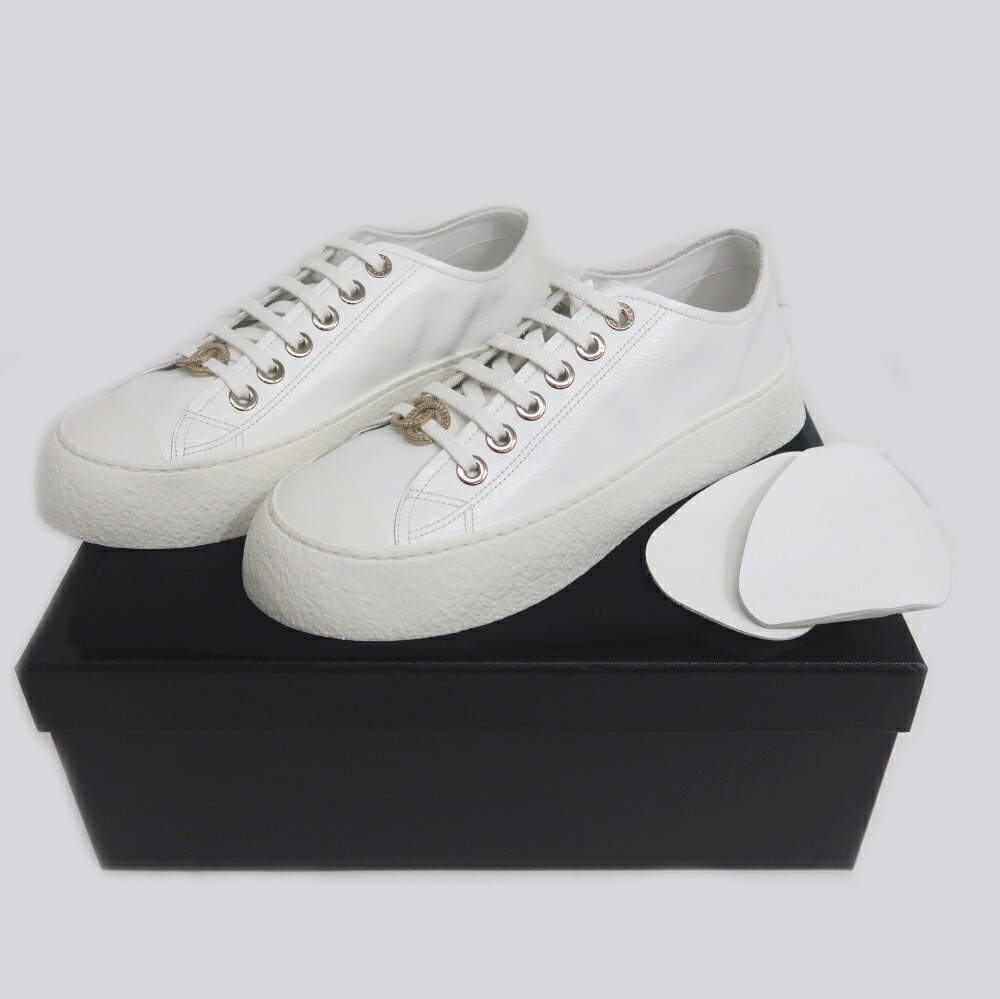 楽天市場】【名東】【CHANEL】シャネル スニーカー G45560 ホワイト