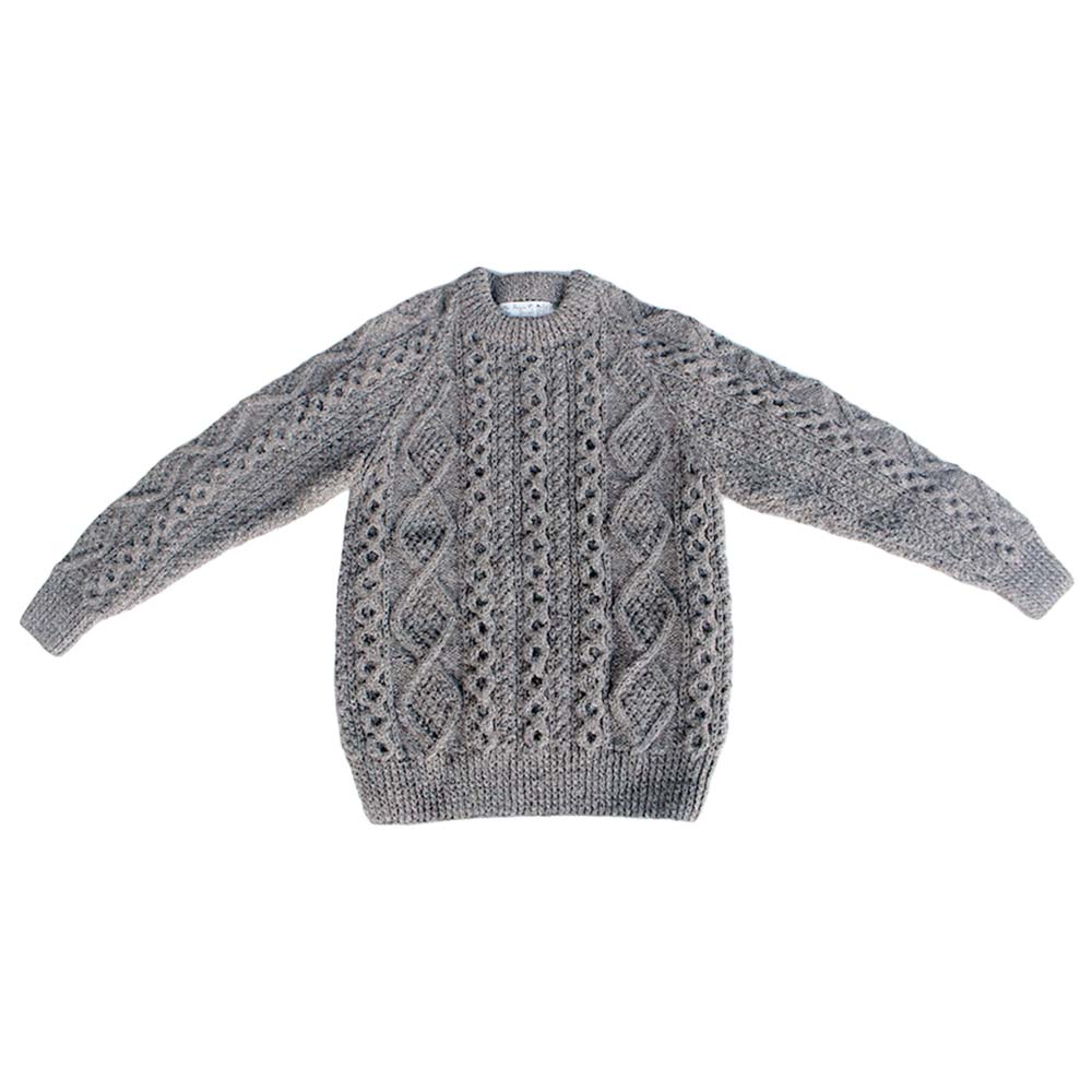 楽天市場】アテナデザイン ATHENA DESIGNS ARAN CREWNECK SWEATER