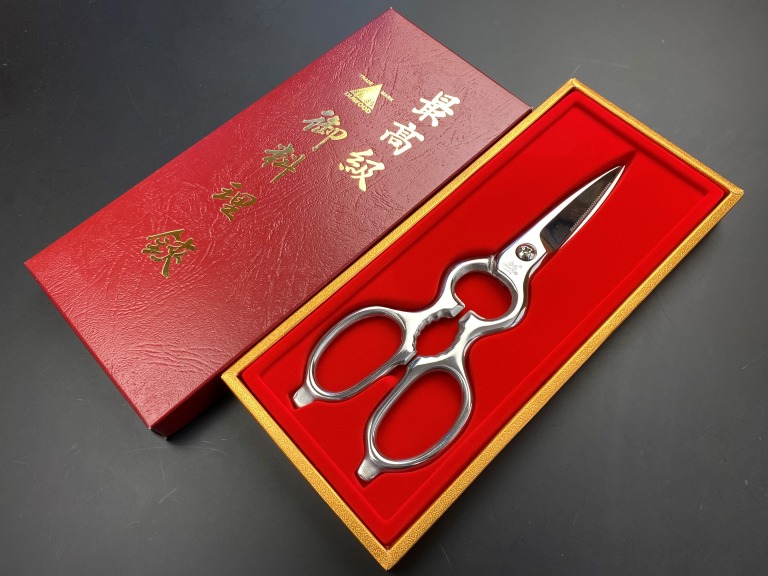 楽天市場】キッチンバサミ オールステンレス 栗忠製作所 ダイヤウッド