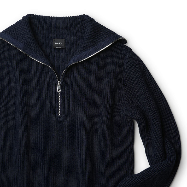 楽天市場】【40%OFF】バフィー ニット ハーフジップ メリノウール