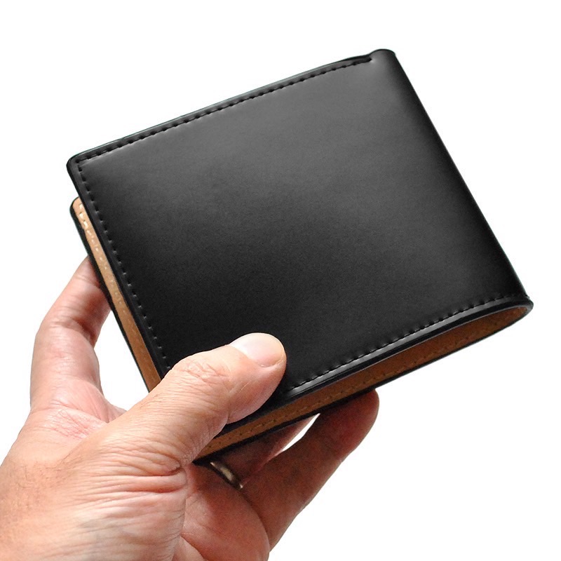 楽天市場】財布 メンズ 二つ折り 薄い 馬革 ホースレザー ホースハイド