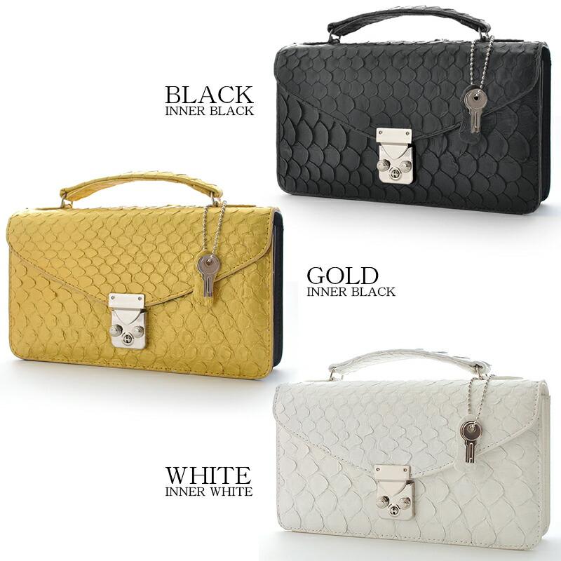 楽天市場】セカンドバッグ 財布付き セカンドバック パイソン 長財布