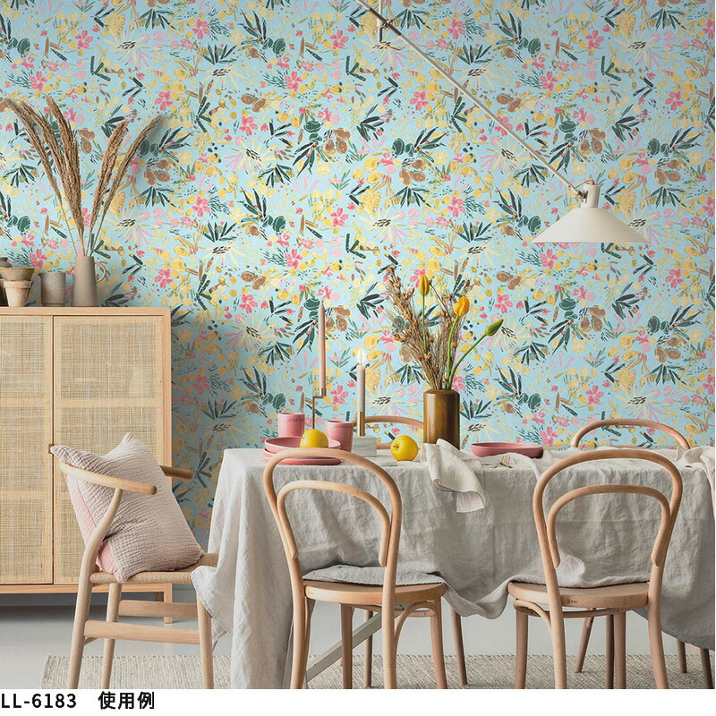楽天市場】LL-6183 壁紙 花柄 フラワー おしゃれ diy 賃貸 リフォーム