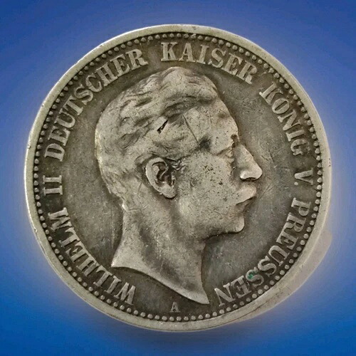 招*@様 1903年 ドイツ バーデン公国5マルク 銀貨 フリードリッヒ大公