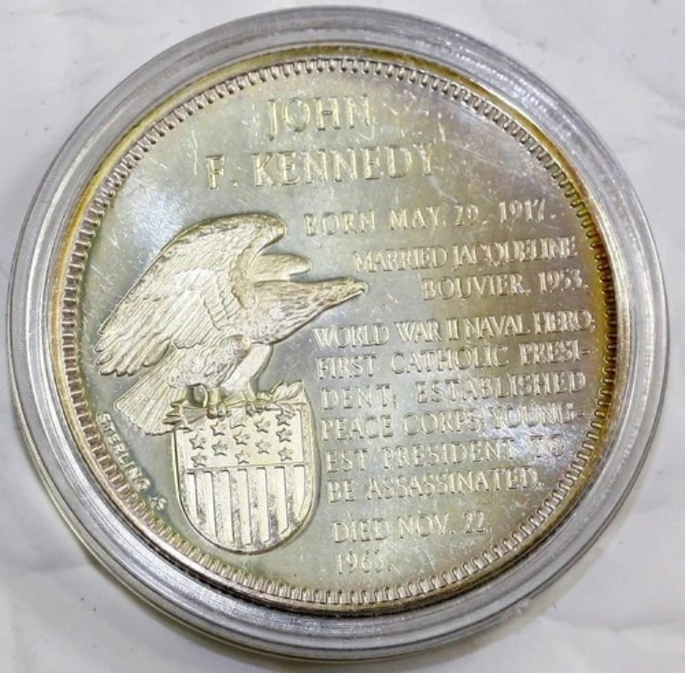 楽天市場】1970年 アメリカ大統領 ジョン・F・ケネディ プルーフ 925