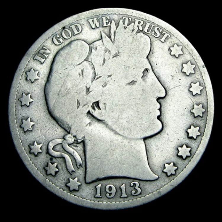 楽天市場】1913年 バーバー ハーフ ドル シルバー ---- 素晴らしい希少