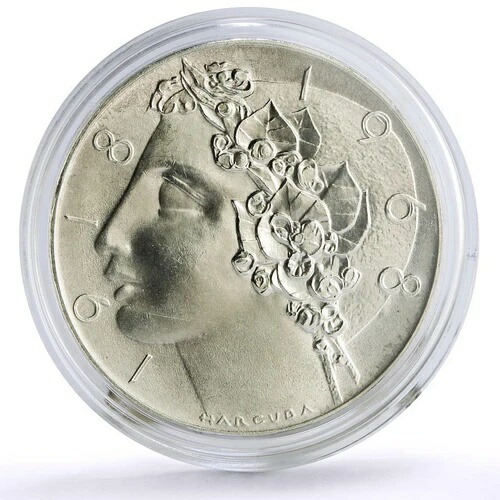 楽天市場】チェコスロバキア 50コルナ 独立50周年記念 自由銀貨 1968年