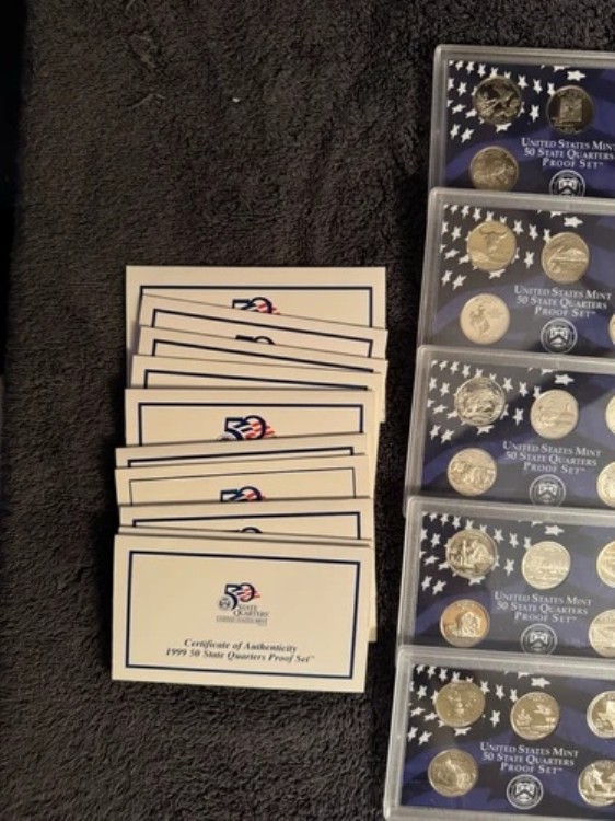 アメリカ 50州 硬貨 プルーフ コンプリート 1999〜2008年 10年