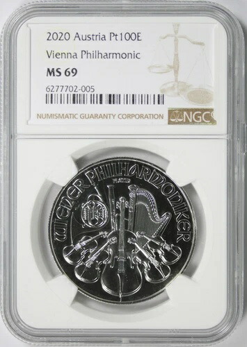 楽天市場】2020年 オーストリア プラチナ 100ユーロ NGC MS69 ウィーン
