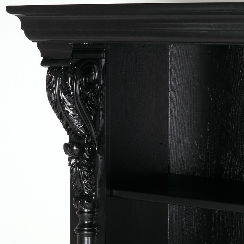 楽天市場】アンティーク調家具 オープンブックケース キャビネット