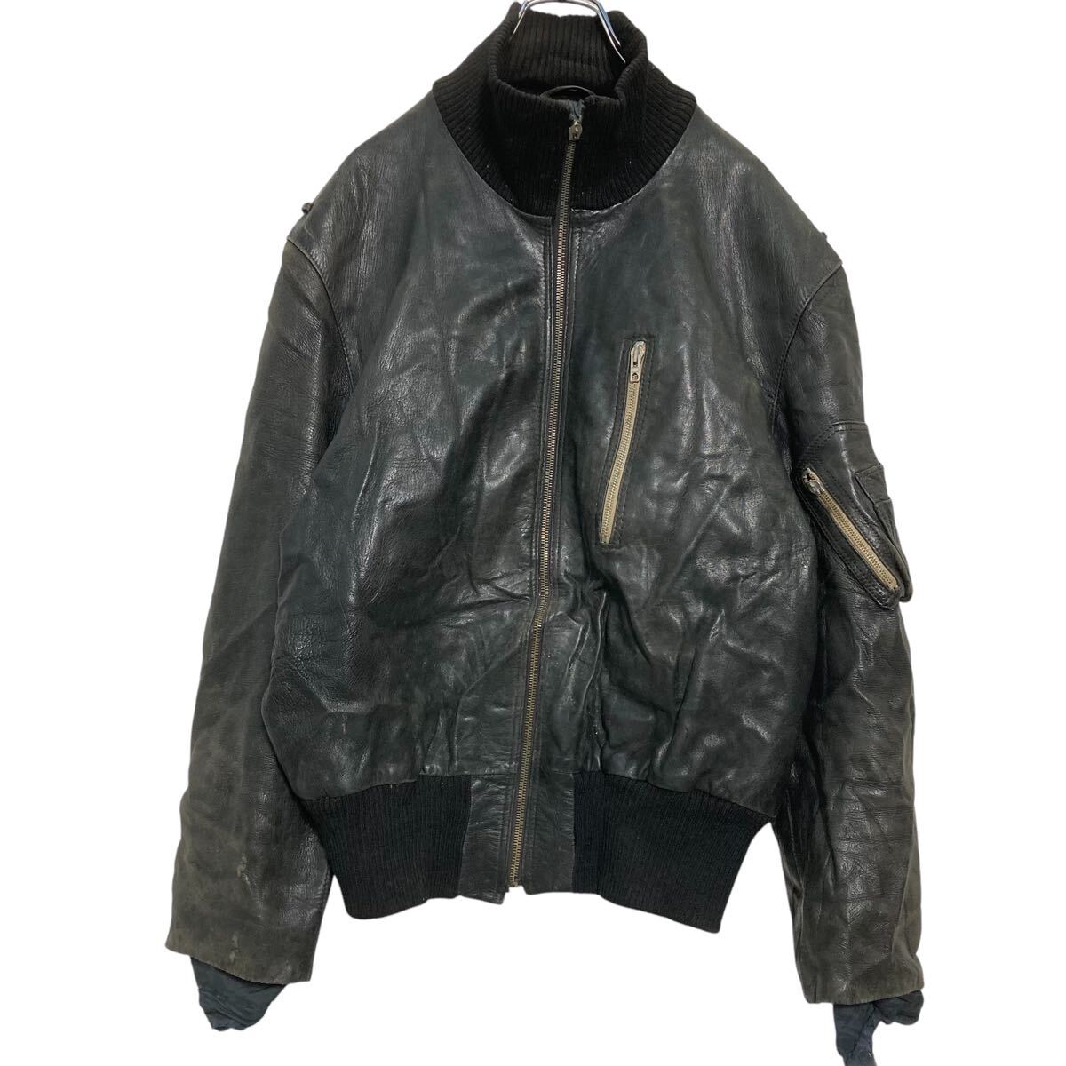 楽天市場】【中古】【古着】 ドイツ軍 レザー フライトジャケット L