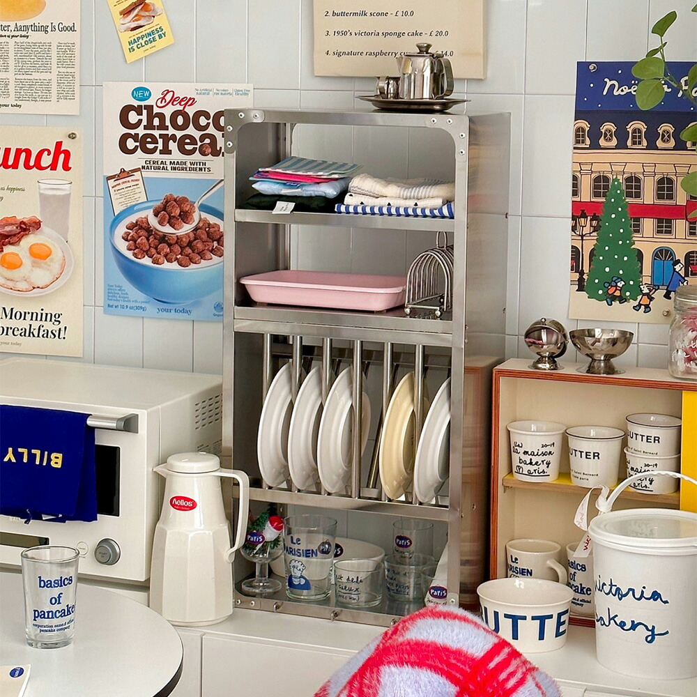 楽天市場】O'gre オグレ ステンレスキッチンラック 韓国インテリア 縦