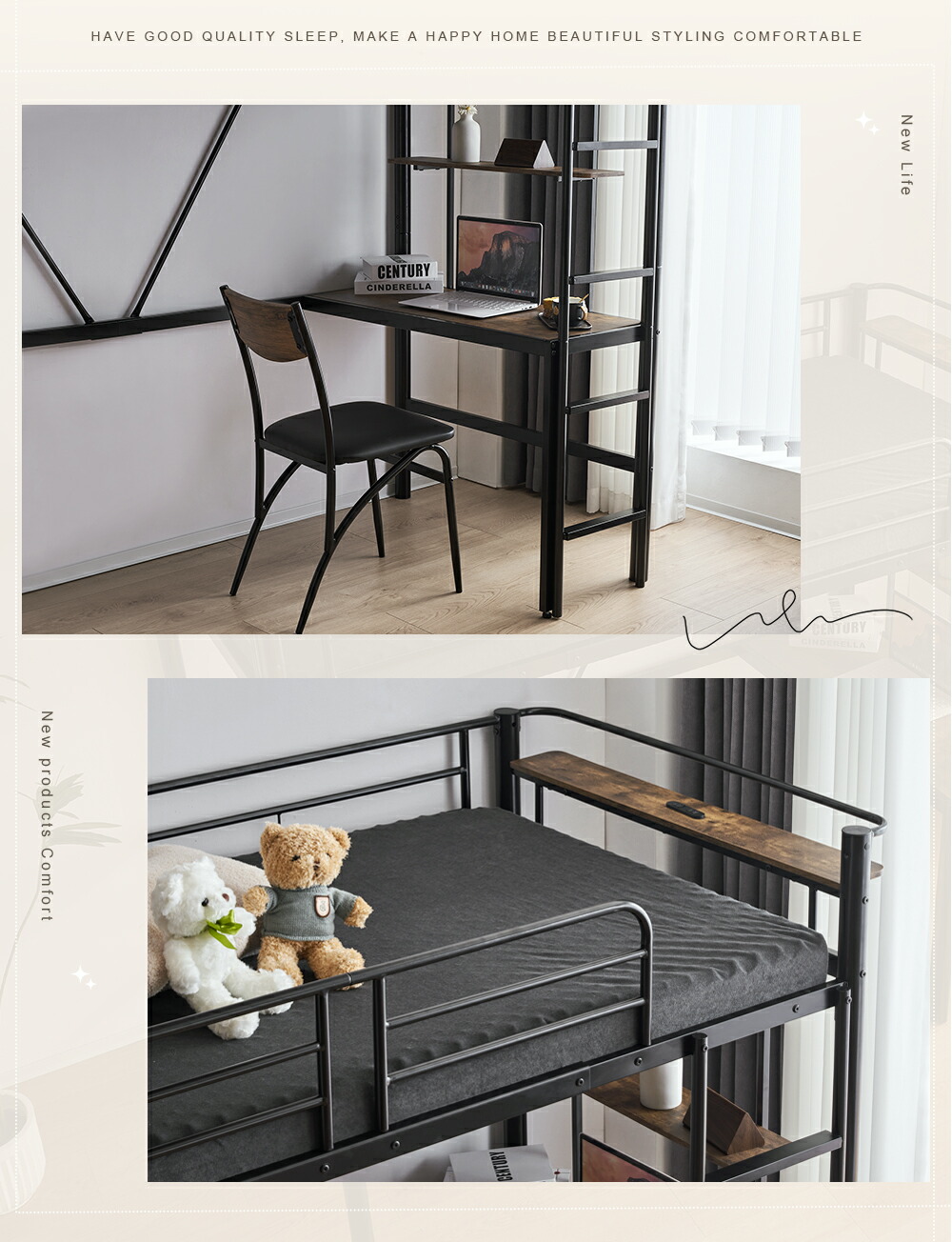 楽天市場】【3/3全品P5倍☆20時〜4H！】ロフトベッド シングル