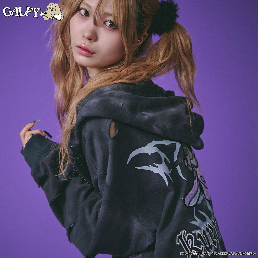 楽天市場】クロミ × ガルフィー コラボ イルガルフィームラ染めZIP