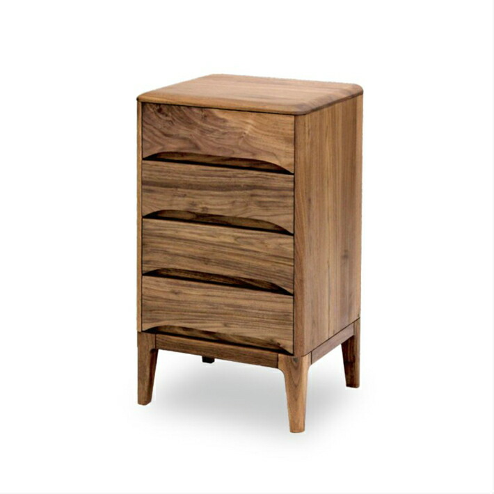 楽天市場】チェスト おしゃれ 電話台 花台 4段チェスト ウォールナット