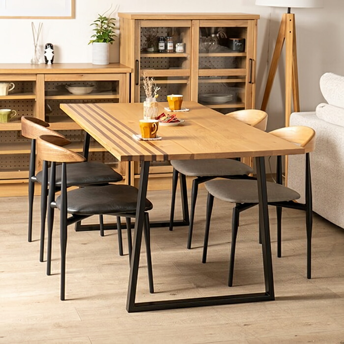 楽天市場】リビングダイニングテーブル 165 オーク無垢 ウォールナット