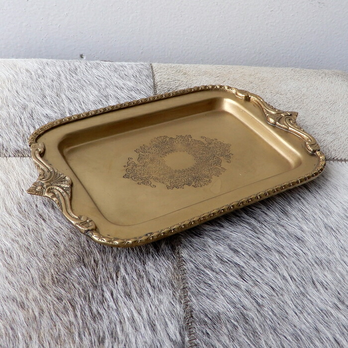 楽天市場】ブラス トレイ トレー 真鍮 カルトン 文具 クラシック