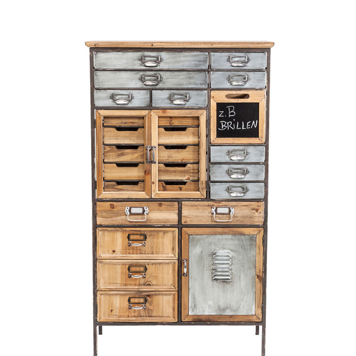 ヴィンテージ 図書館 カード棚 木製引き出し ドロワー 4段 希少