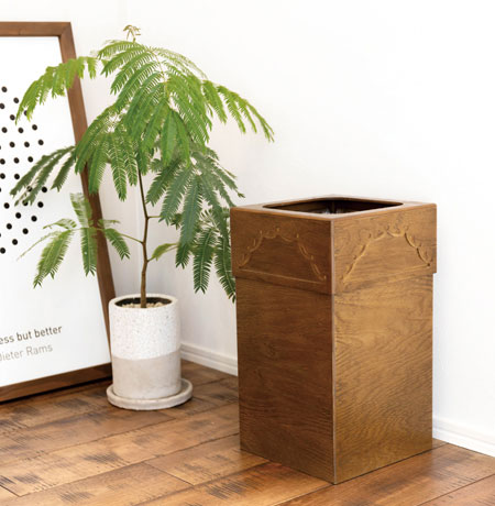 楽天市場】ダストボックス 木製小物 ゴミ箱 おしゃれ 袋が見えない