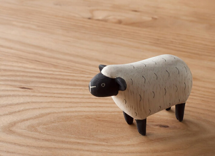 楽天市場】置物 木彫り ひつじ 羊 ヒツジ アニマル 動物 オーナメント