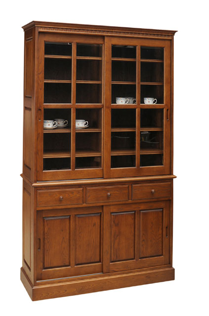 楽天市場】食器棚 キッチンボード ナラ無垢 楢 日本製 国産家具 木製