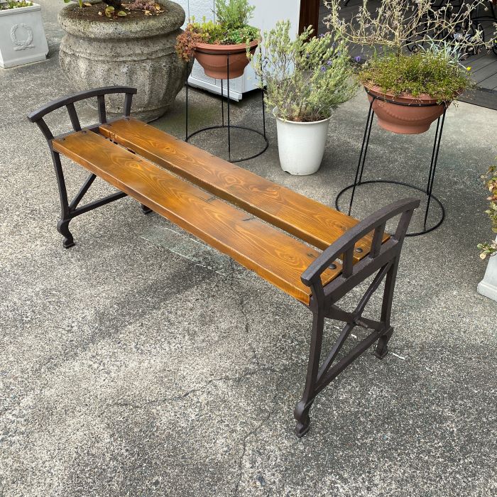 楽天市場】ベンチ 縁台 イス アンティーク 古木 ガーデンファニチャー