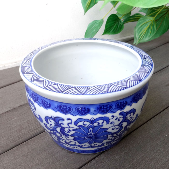 楽天市場】水鉢 睡蓮鉢 水盤 すいれん鉢 メダカ鉢 金魚鉢 陶器