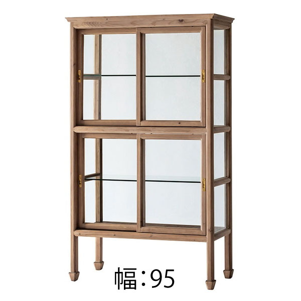 楽天市場】ガラスケース ガラスキャビネット アンティーク調 おしゃれ
