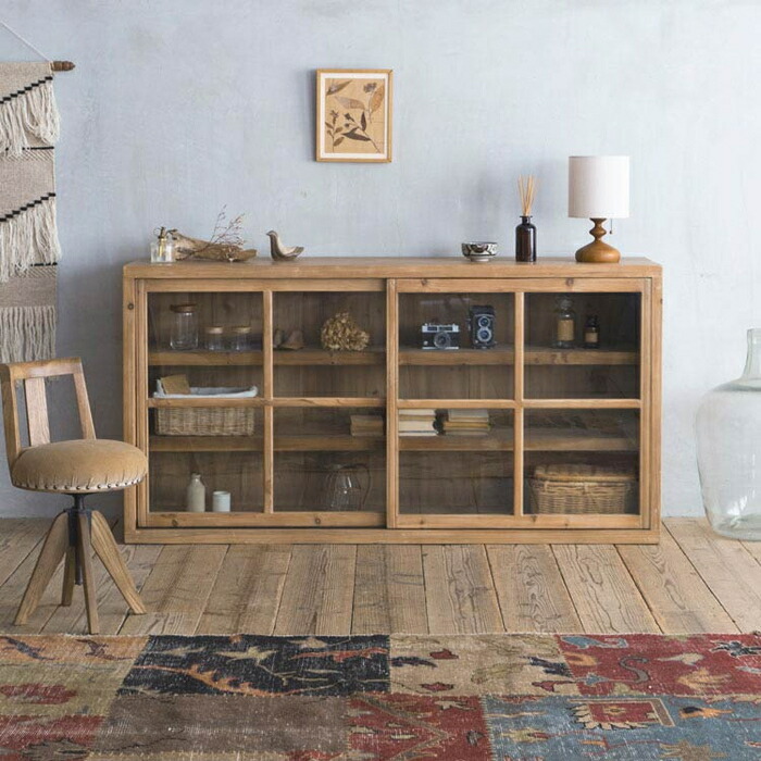 楽天市場】キャビネット サイドキャビネット サイドボード 食器棚