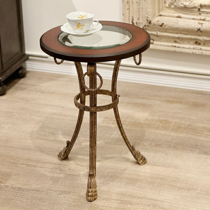 楽天市場】サイドテーブル 天然木 ガラス 硝子 ガラス天板 アイアン