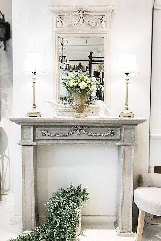 楽天市場】マントルピース 幅111 ベージュ ディスプレイ ショップ 店舗