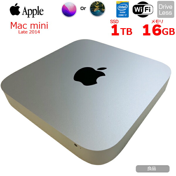 Macデスクトップ Mac mini Late2014 / 1TB FUSION / 16GB Mac