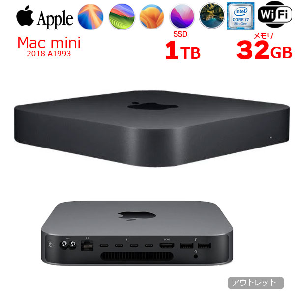 楽天市場】【中古】Apple Mac mini MRTT2J/A A1993 2018 小型デスク