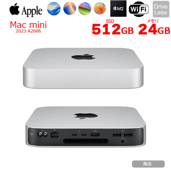 Macデスクトップ Mac mini (2023) M2 SSD 1 TB RAM 24GB Mac