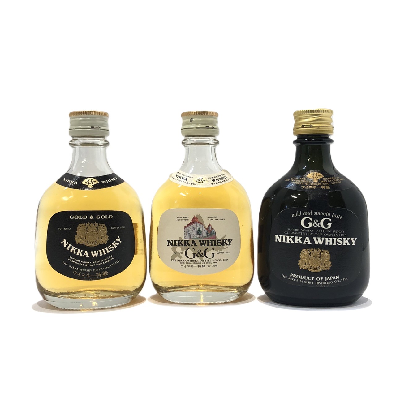 楽天市場】ニッカ 特級ウィスキーミニチュアボトル 3本セットG&Gx2本