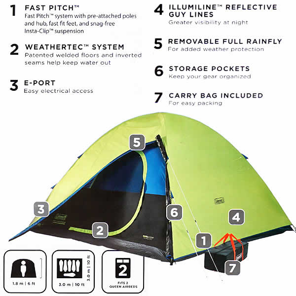 楽天市場】【送料無料】Coleman(コールマン) 6人用ダークルームテント